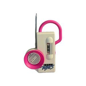 Rare 80s Radio Waves FM Radio Retro Funky Pink Adult Collector Use For Parts